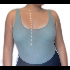 Green/ teal bodysuit